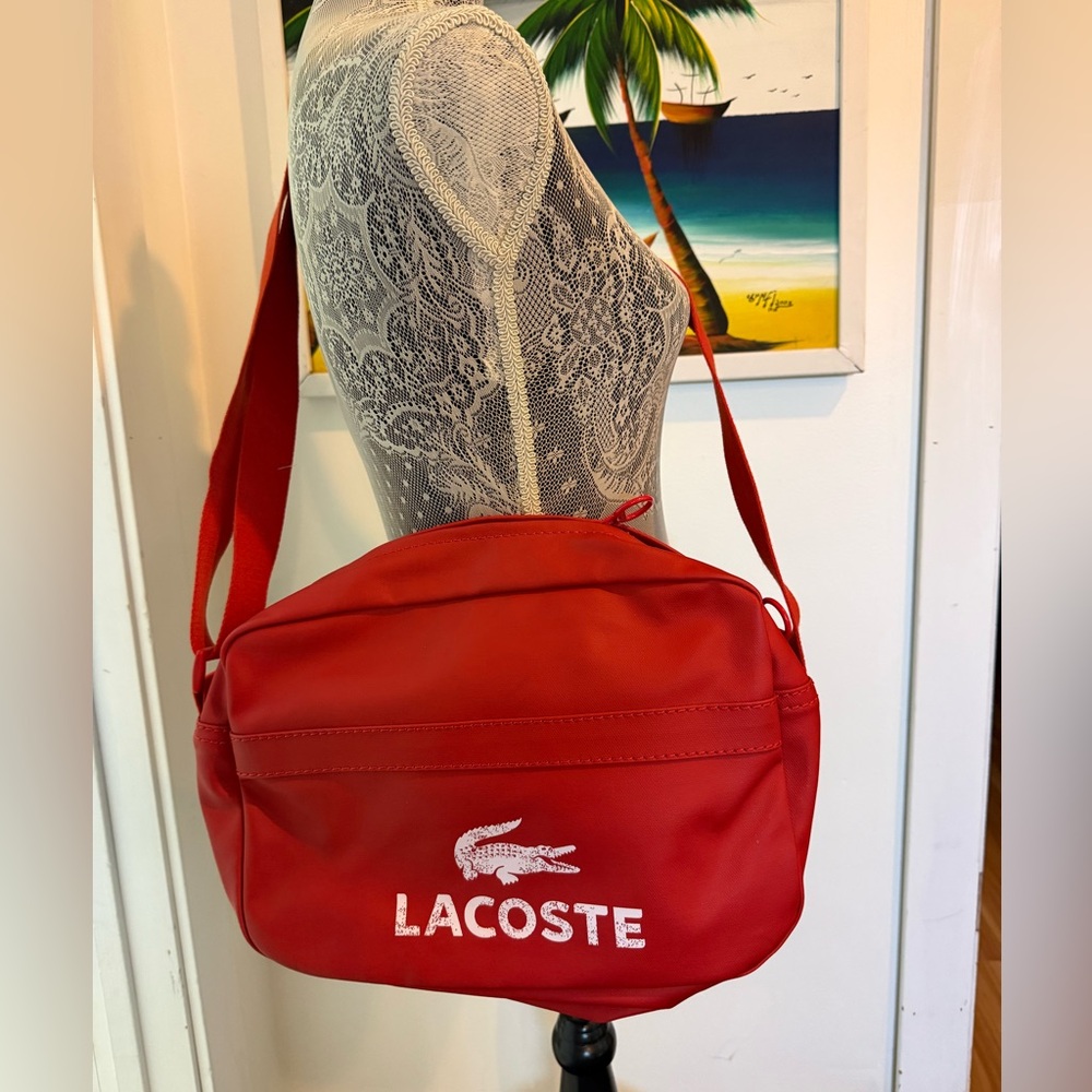 Lacoste Red sling bag